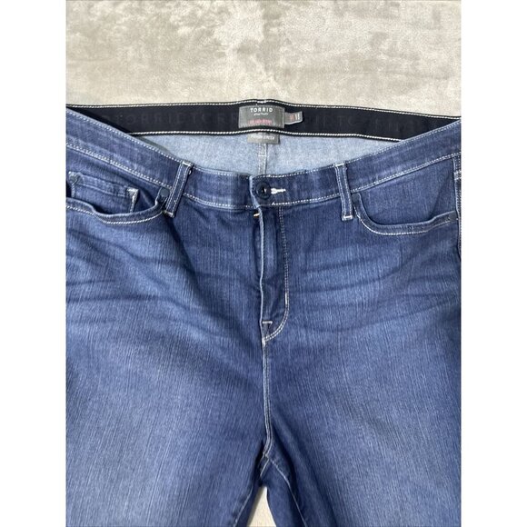 Women’s Torrid Denim Jeans Sky high Skinny Premium Stretch Size 20 Short - Picture 7 of 16